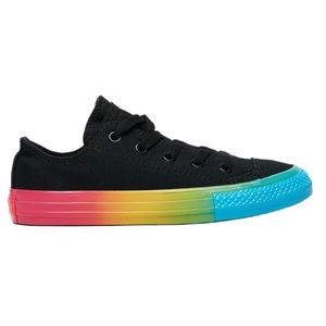 Converse All Star Rainbow Sole Converse All Star Ox - Girls'  Black/race